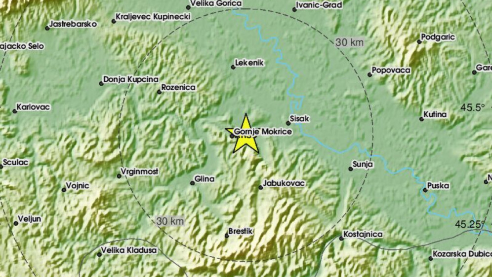 Potres pogodio Sisak i okolicu