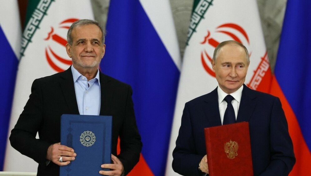 Iranski predsjednik Masoud Pezeshkian i ruski predsjednik Vladimir Putin