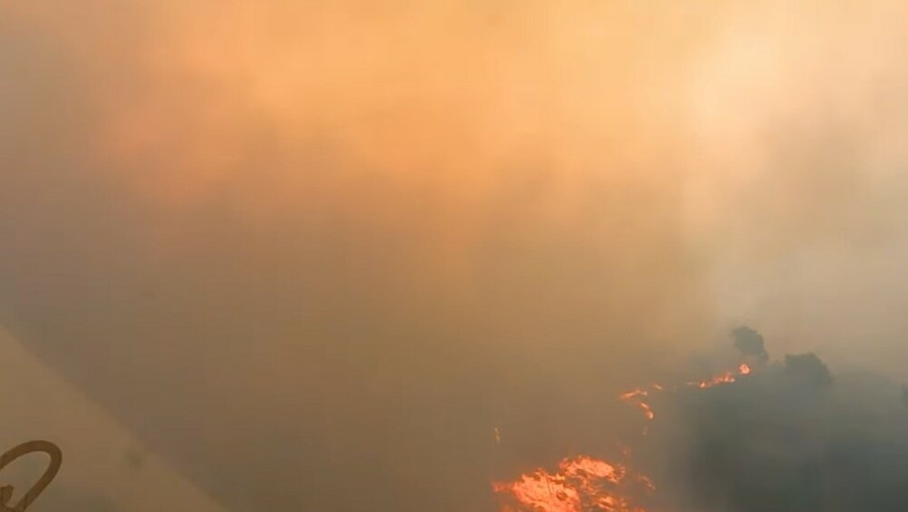 Pogled iz kokpita kanadera, screenshot