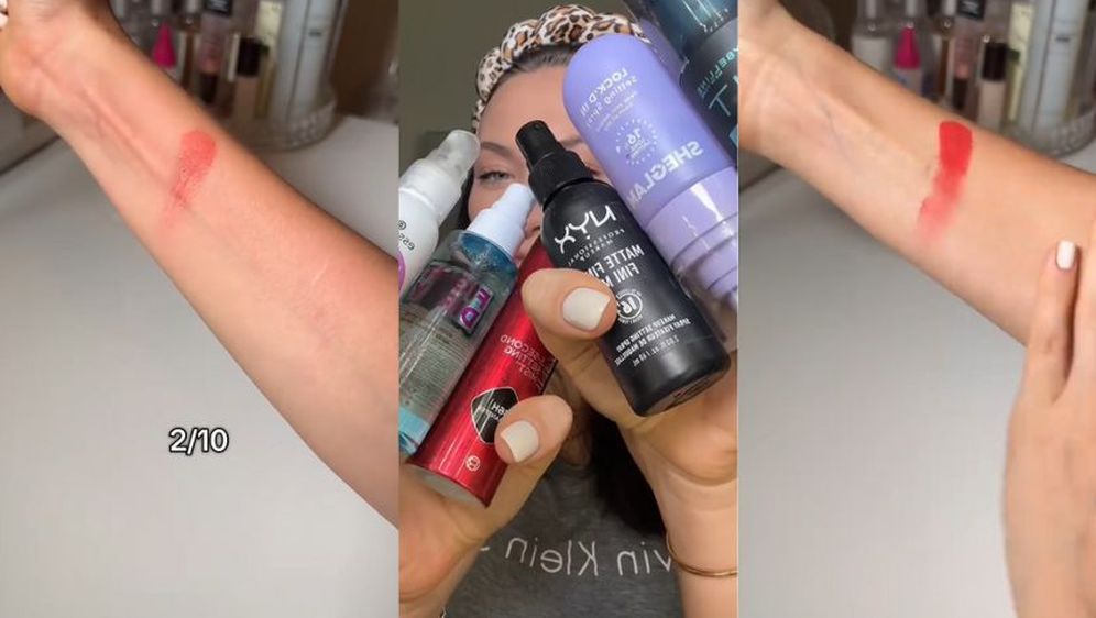 Testiranje sprejeva za setiranje šminke