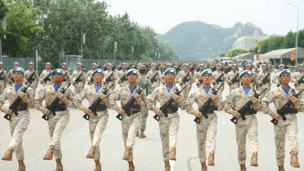 Kineski vojnici vježbaju za veliku vojnu paradu