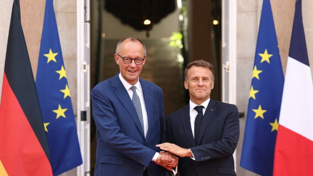 Friedrich Merz i Emmanuel Macron