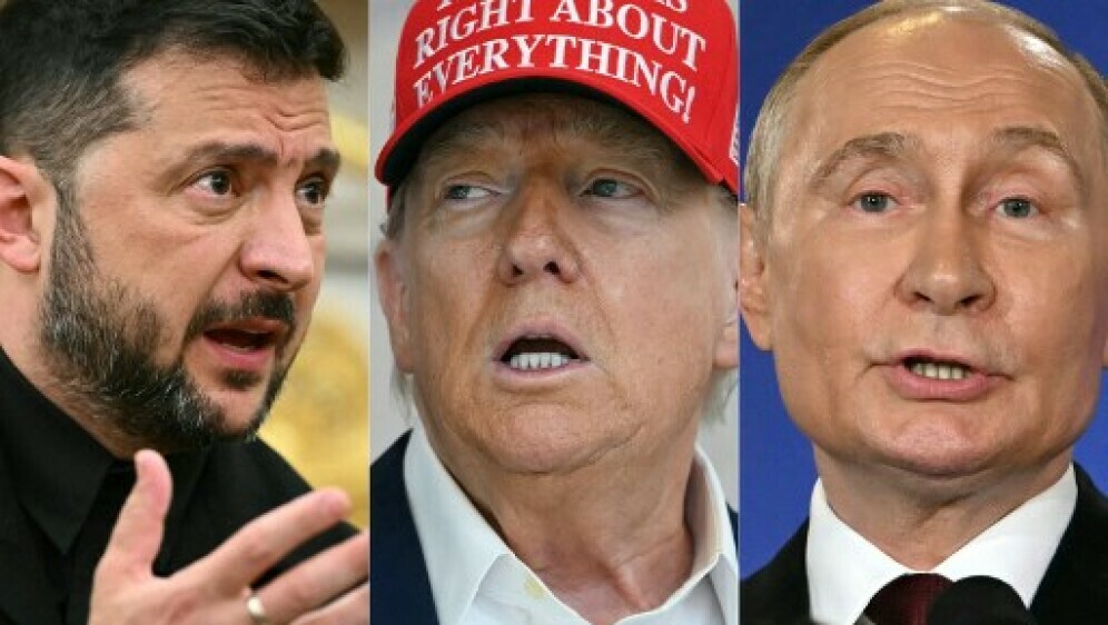 Volodimir Zelenski, Donald Trump, Vladimir Putin
