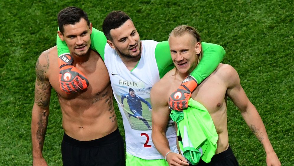 Dejan Lovren, Danijel Subašić i Domagoj Vida