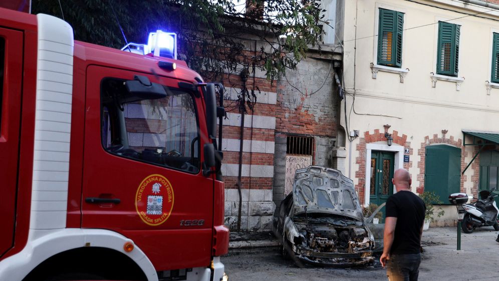 Požar auta u Splitu