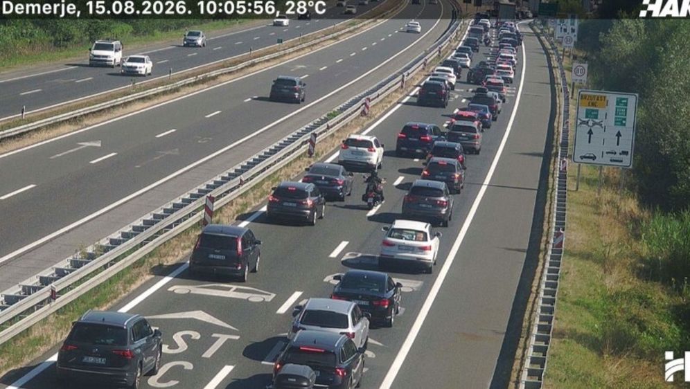 Gužva na A1 kod Demerja