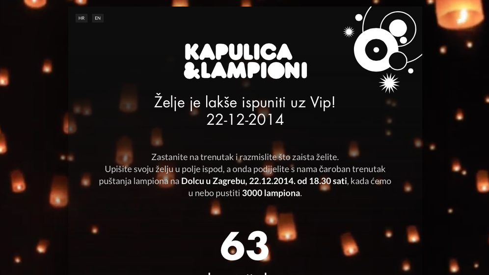 Ispunite svoju želju uz Vip, uživo ili preko mobitela!