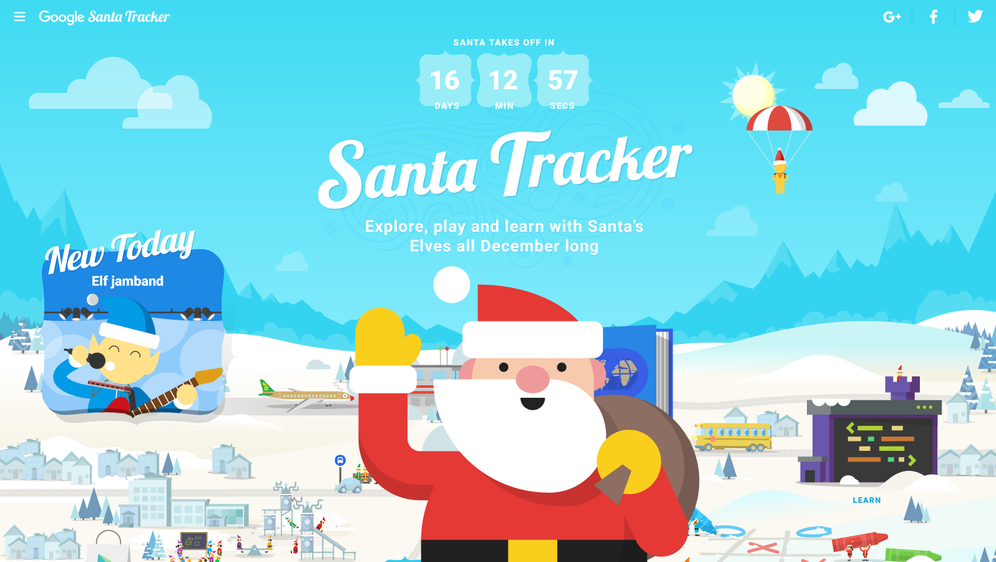 Google Santa Tracker (Foto: Google)