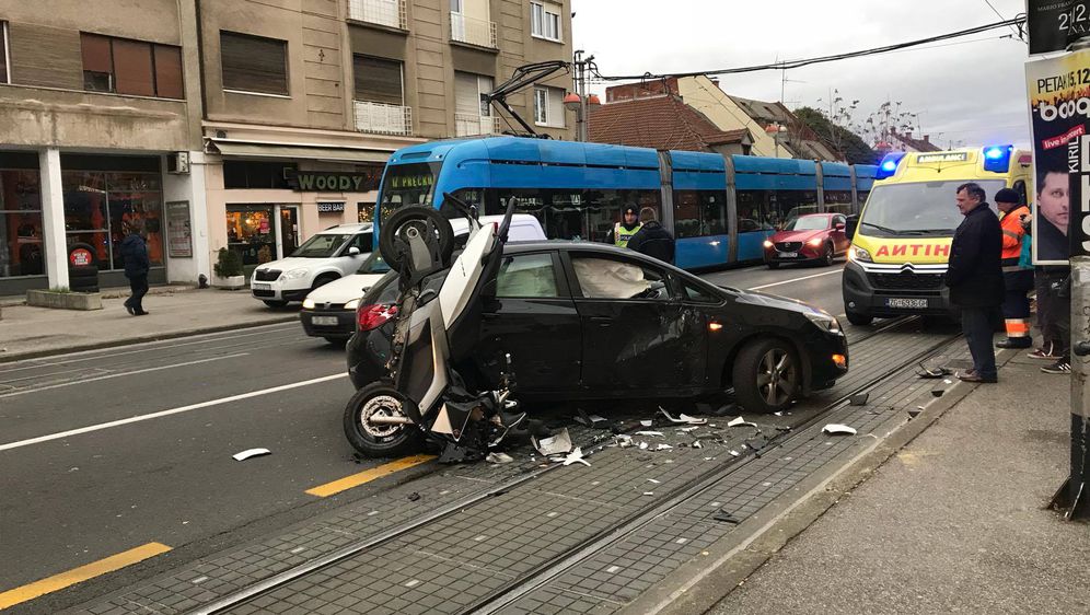 Prometna nesreća u Zagrebu (Foto: Jurica Kolarić)