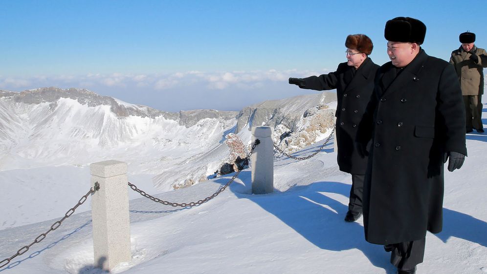 Kim Jong Un na Mount Paektu (Foto: AFP)