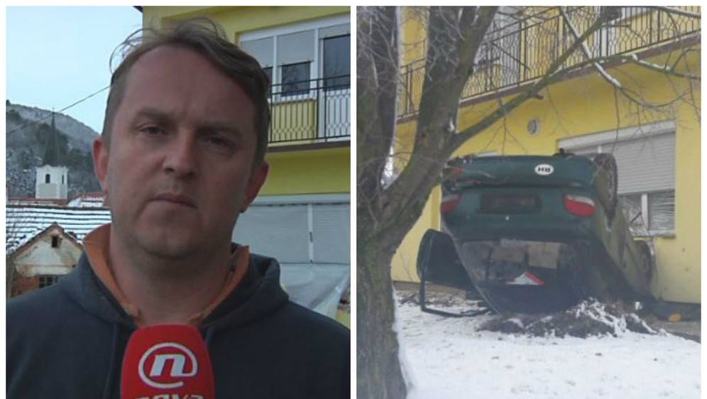 Auto se zabio u kuću (Foto: Dnevnik.hr)