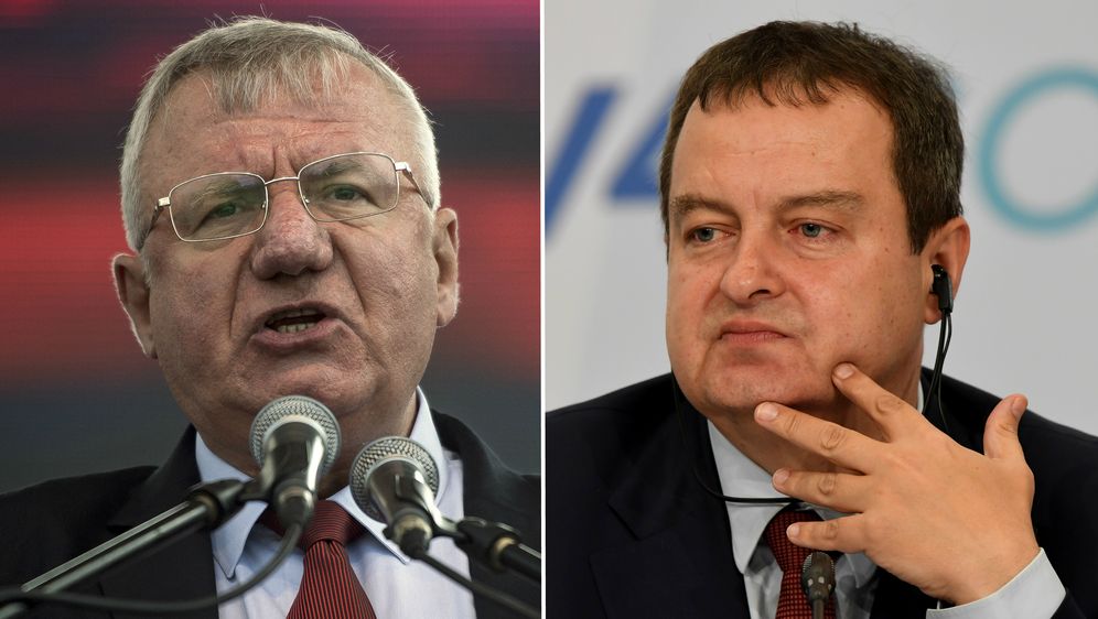 Vojislav Šešelj i Ivica Dačić (Foto: Arhiva/AFP)
