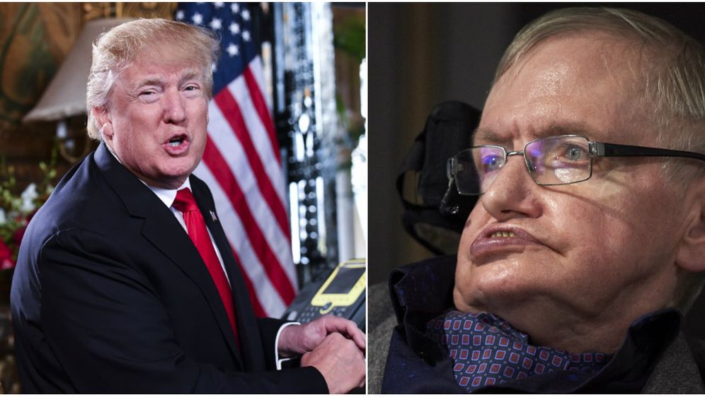 Donald Trump i Stephen Hawking (Foto: AFP)