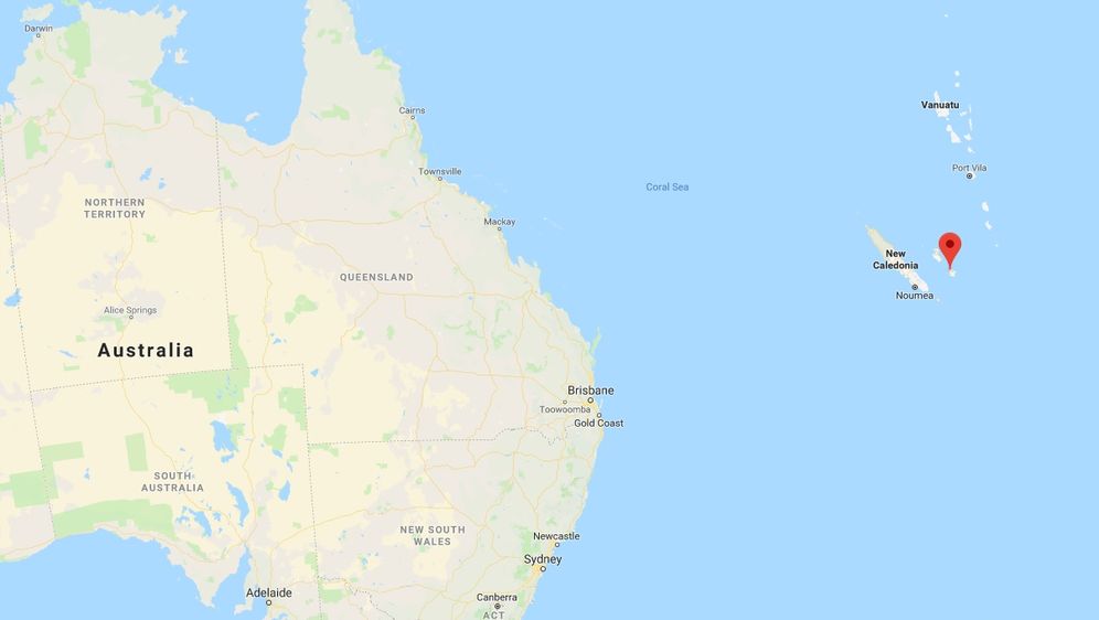 Potres je zabilježen kod Nove Kaledonije (Foto: screenshot/Google Maps)