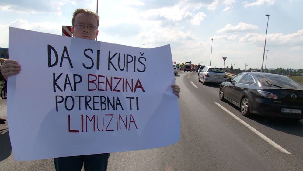 Prosvjedi zbog cijena goriva (Video: Dnevnik Nove TV) - 3