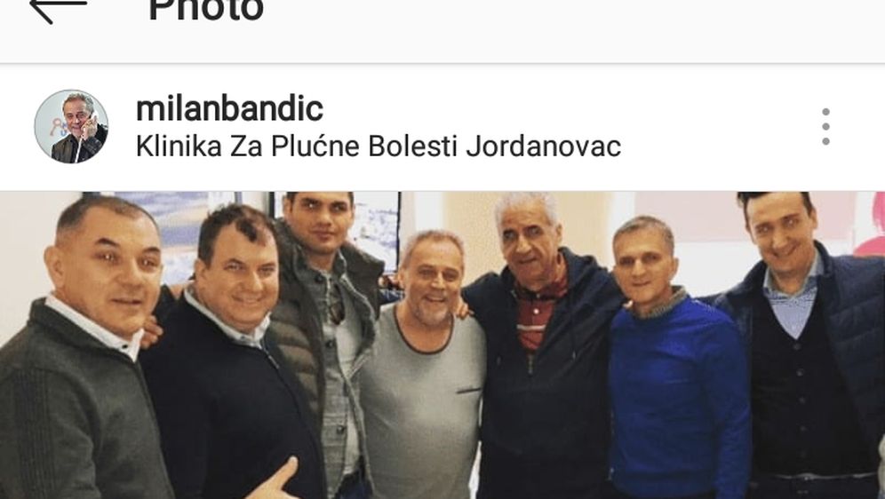 Milan Bandić u Klinici za plućne bolesti (Foot: Instagram)
