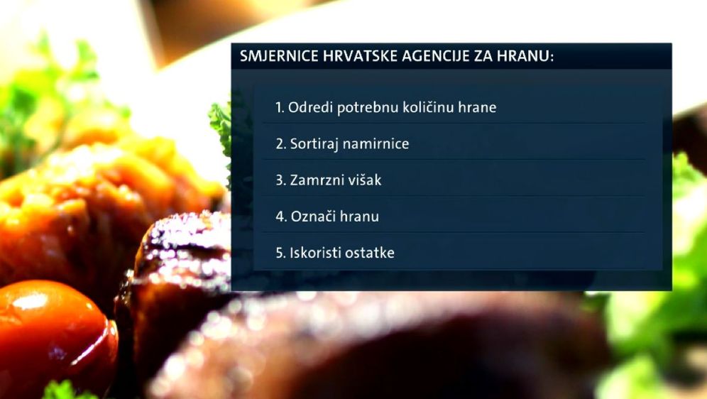 Smjernice Hrvatske agencije za hranu (Foto: Dnevnik.hr)