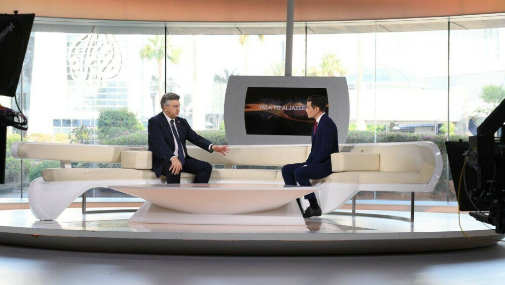 Andrej Plenković u razgovoru za Al Jazeeru