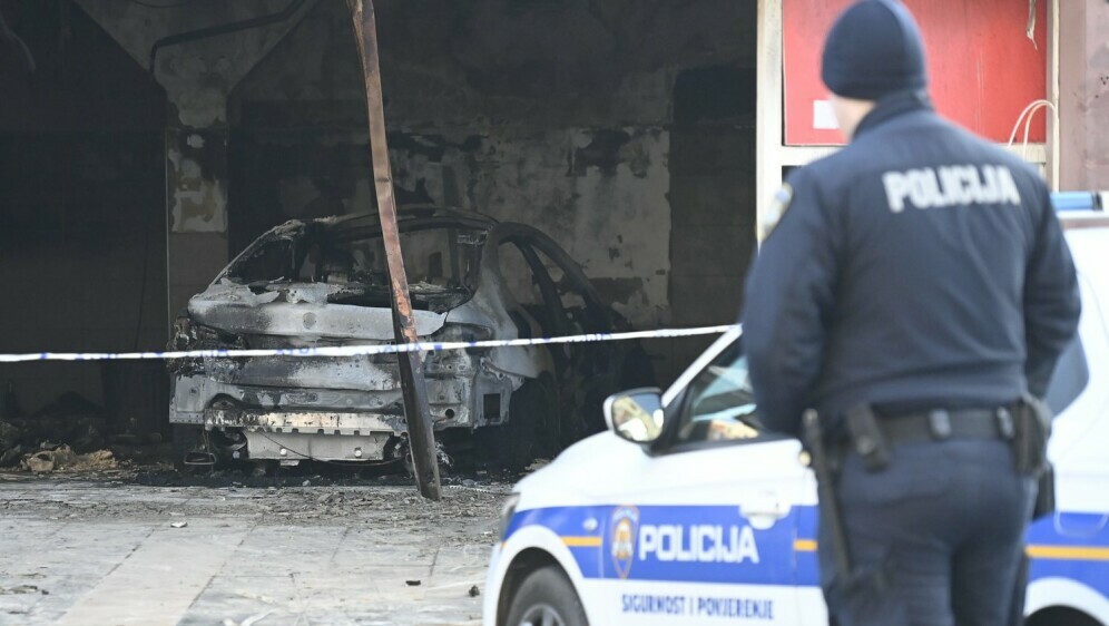 Požar automobila u Zagrebu - 1