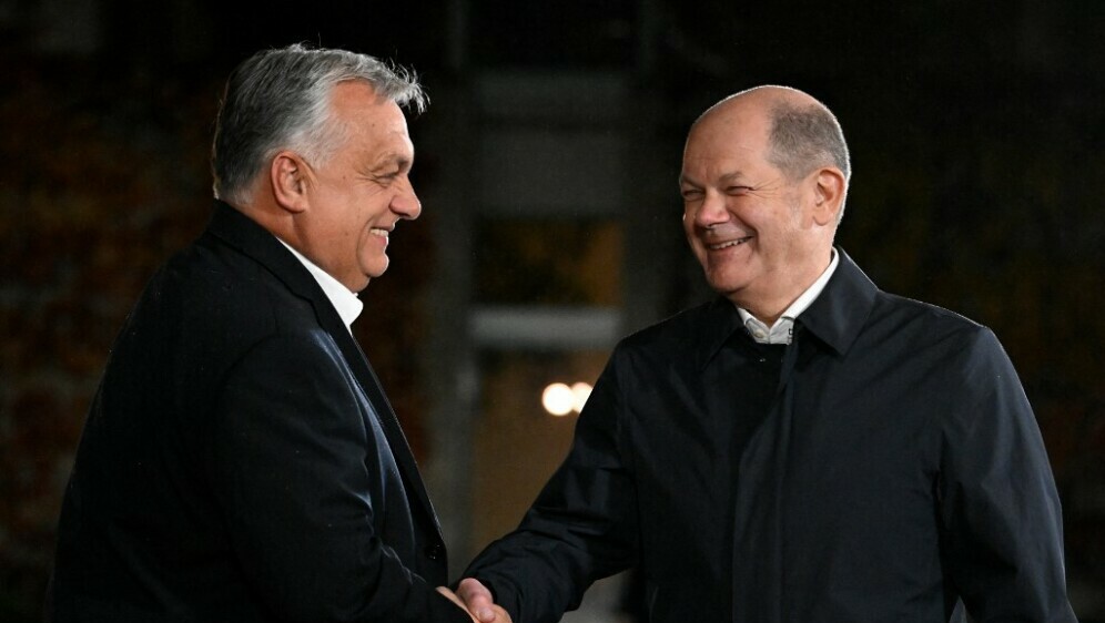 VIktor Orban i Olaf Scholz