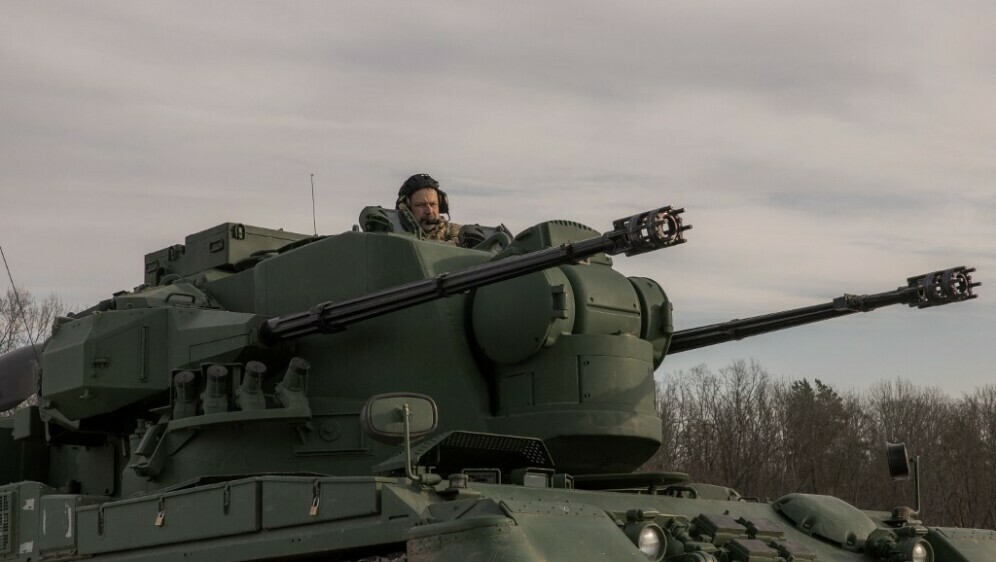 Ukrajinski tenk koji služi za rušenje dronova i raketa