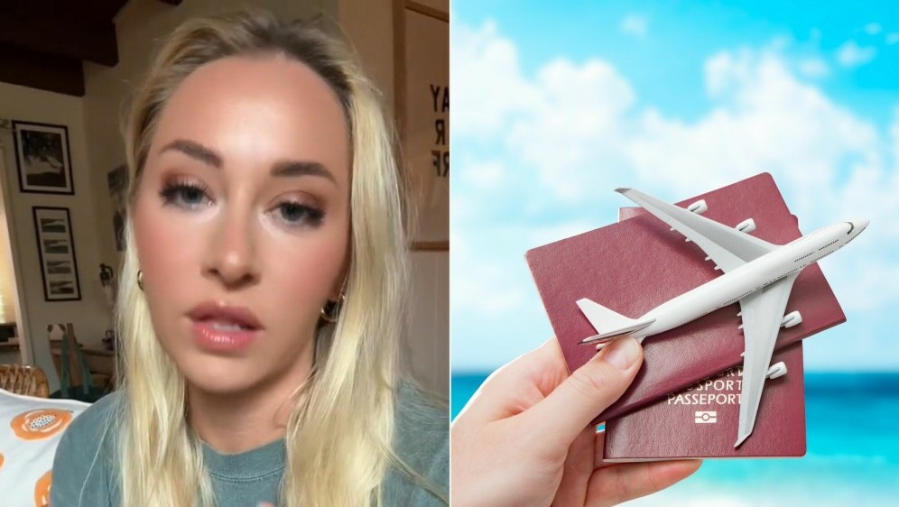 Putna influencerica Lauren Heavner kako objašnjava svoja iskustva te putovnica i avion