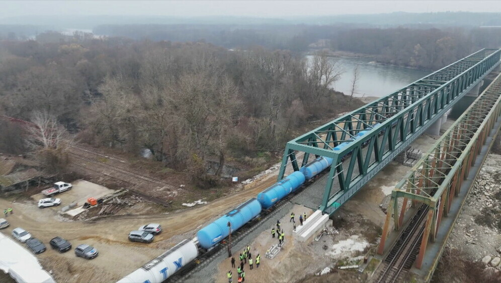 Novoizgrađeni kolosijek preko novog željezničkog mosta Drava (Botovo) - 7