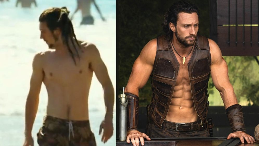 Aaron Taylor-Johnson 2012. u Divljacima i 2024. u filmu Kraven the Hunter