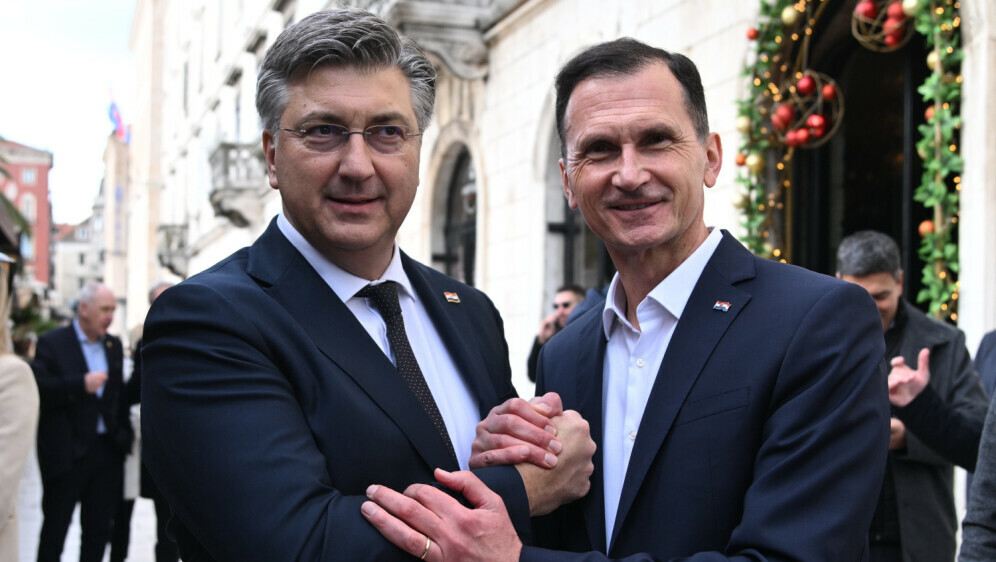 Andrej Plenković i Dragan Primorac u Splitu