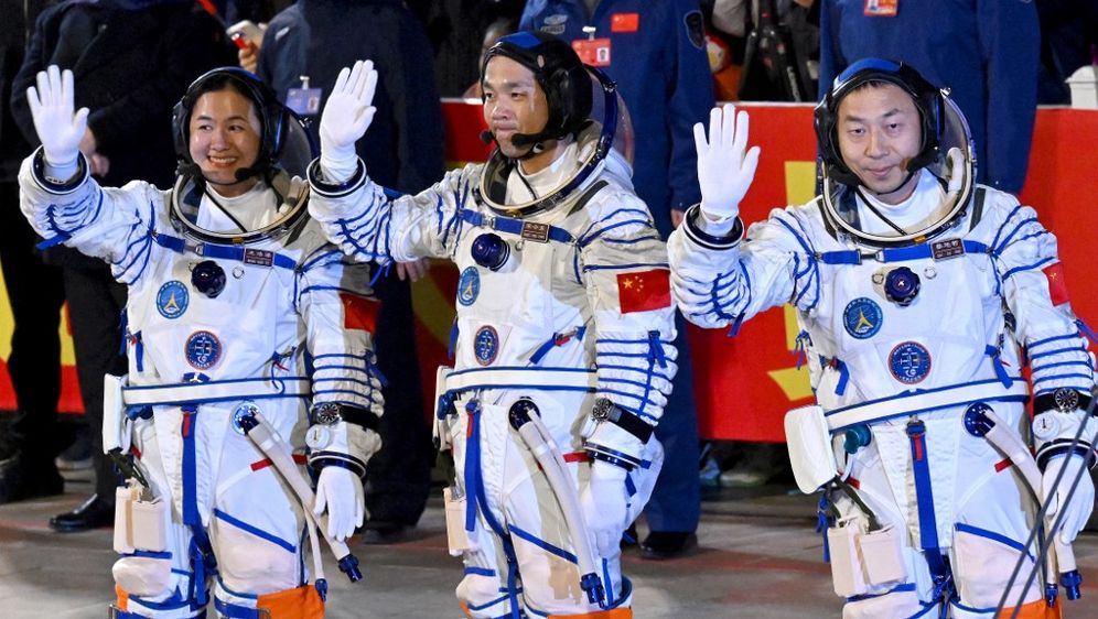 Kineski astronauti Cai Xuzhe, Song Lingdong i Wang Haoze