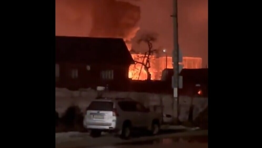 Požar u skladištu nafte u Smolenskoj oblasti