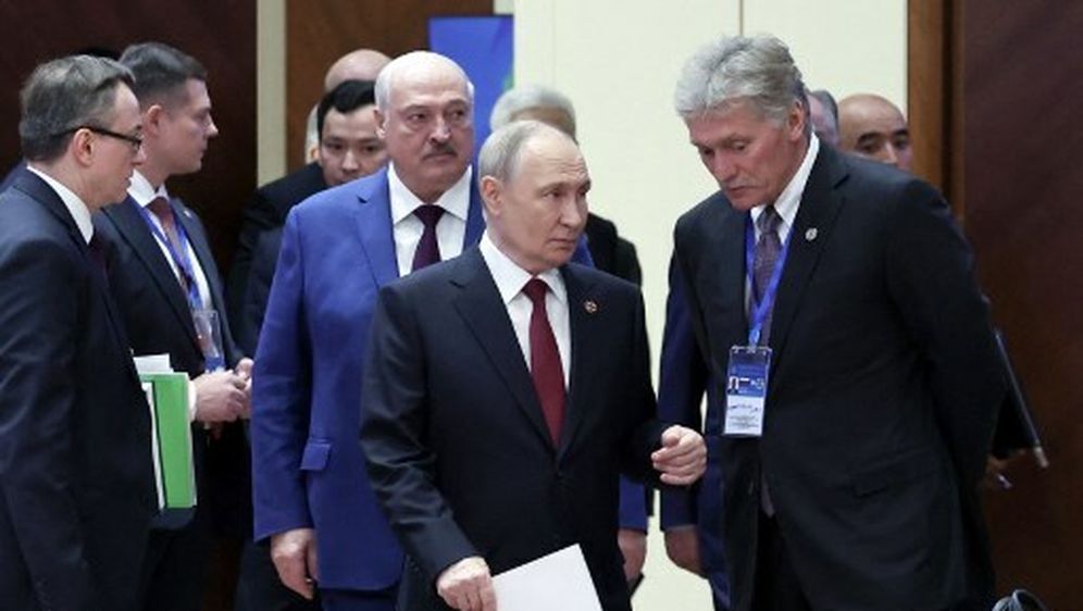 Dmitrij Peskov i Vladimir Putin