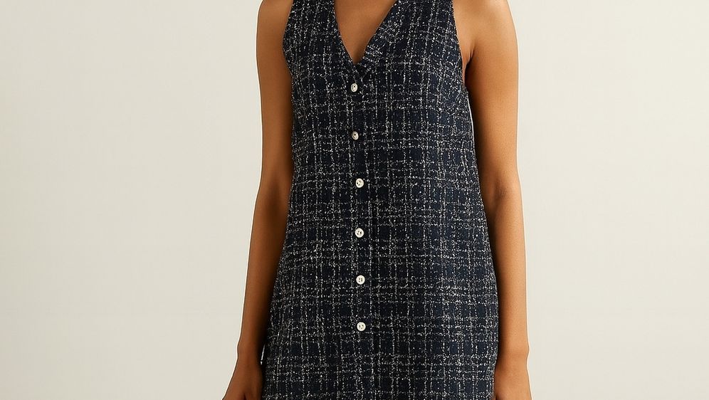 Kombinacija s haljinom od tvida