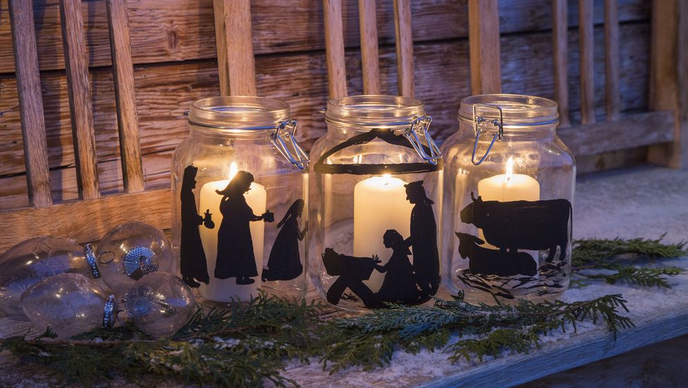 Božićne jaslice od staklenki