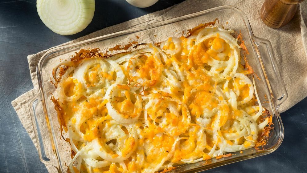 Zapečeni luk sa sirom