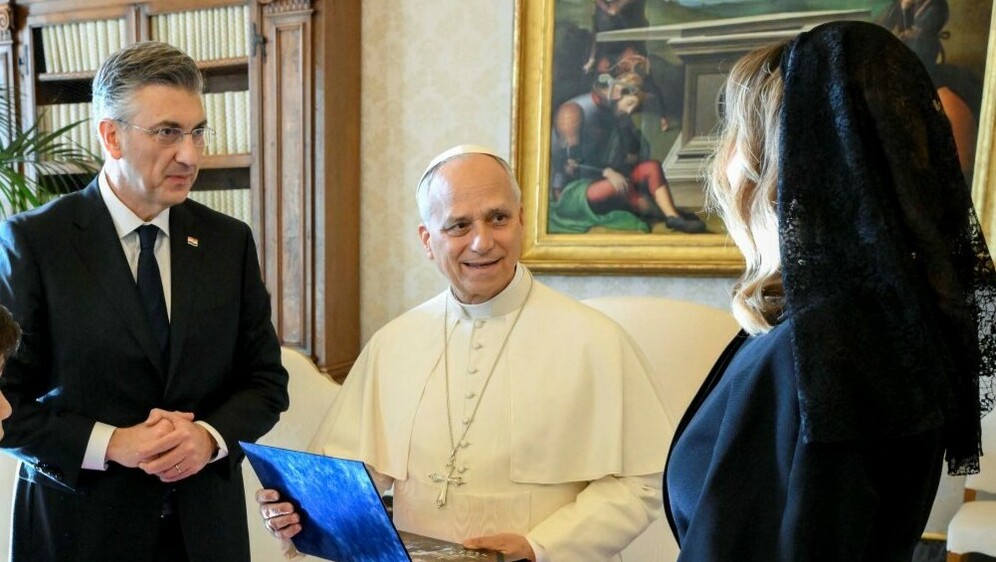 Andrej Plenković s obitelji u posjeti Papi Lavu XIV.