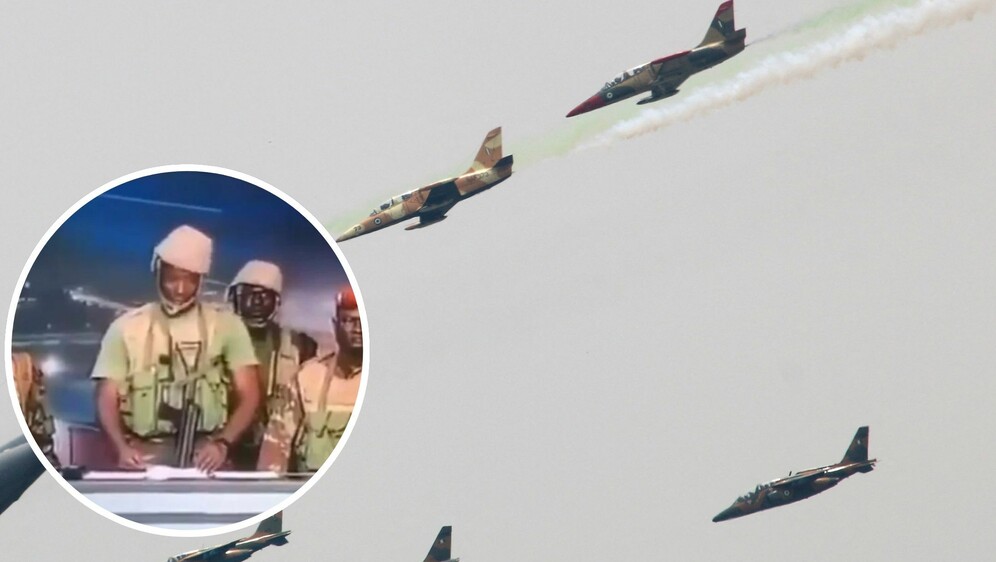 Pučisti na televiziji i nigerijsko ratno zrakoplovstvo