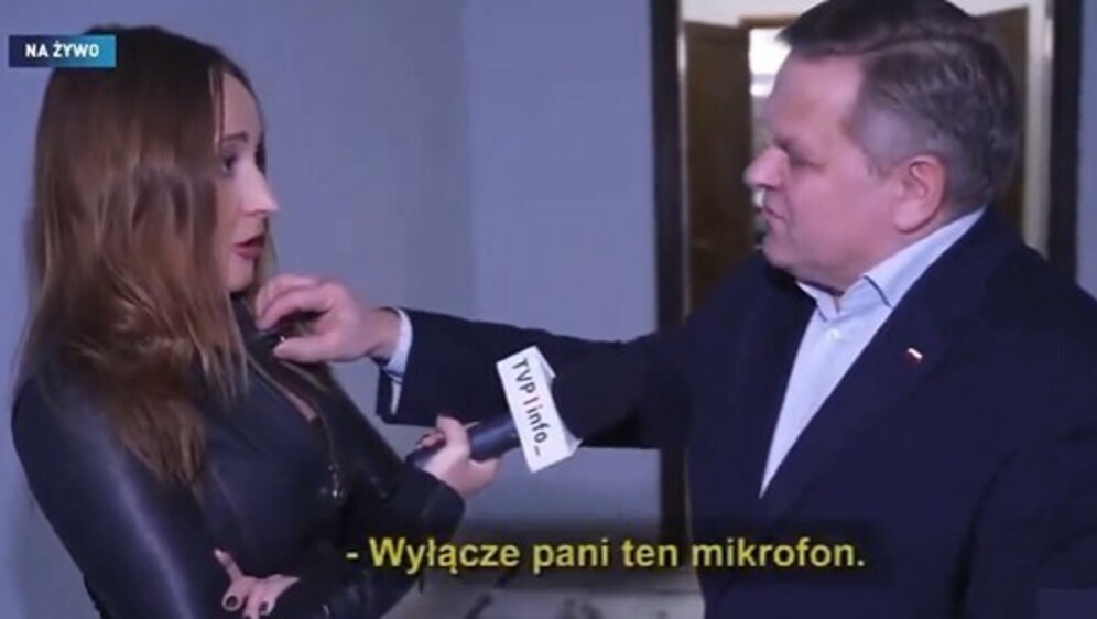 Poljska novinarka i zastupnik stranke Pravo i pravda