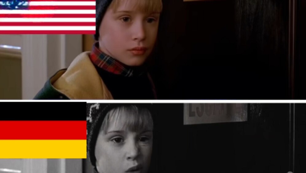 Isječak iz filma Sam u kući, na raznim jezicima