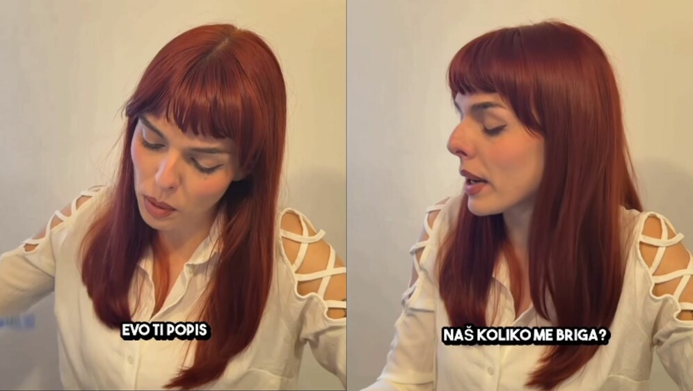 Nora Ćurković u božićnom skeču