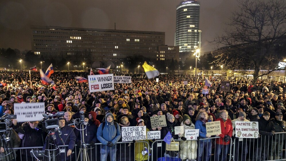 Prosvjed u Slovačkoj