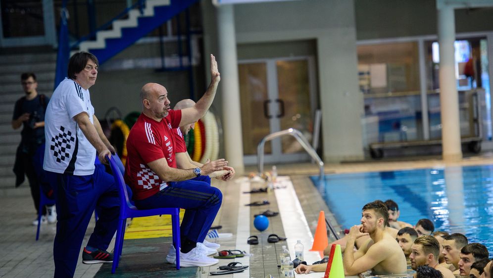 Ivica Tucak i hrvatski vaterpolisti