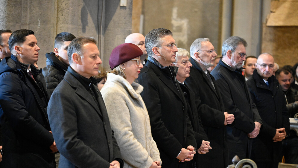 Gordan Jandroković i Andrej Plenković na božićnoj misi