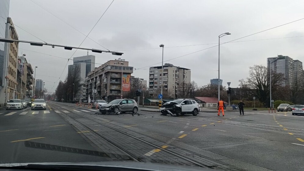 Sudar na Savskoj kod Vjesnika u Zagrebu