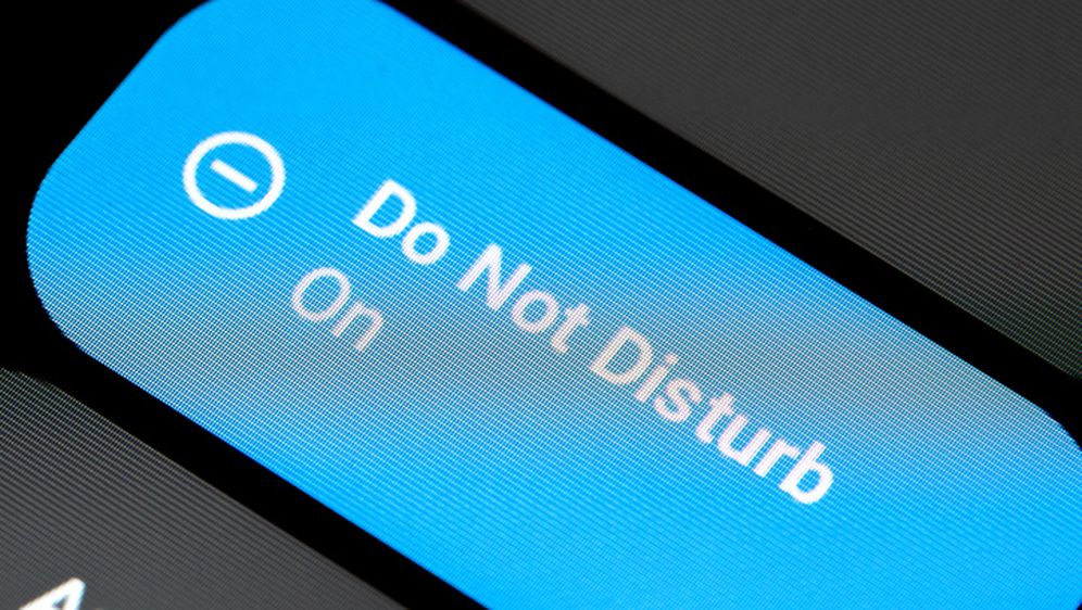 Funkcija ne ometaj na moibtelu, ilustracija