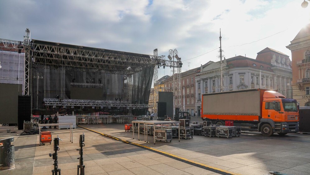 Pozornica za doček Nove godine u Zagrebu - 2