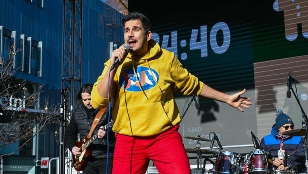 Proslava dječje Nove godine na Cvjetnom trgu; Bojan Jambrošić