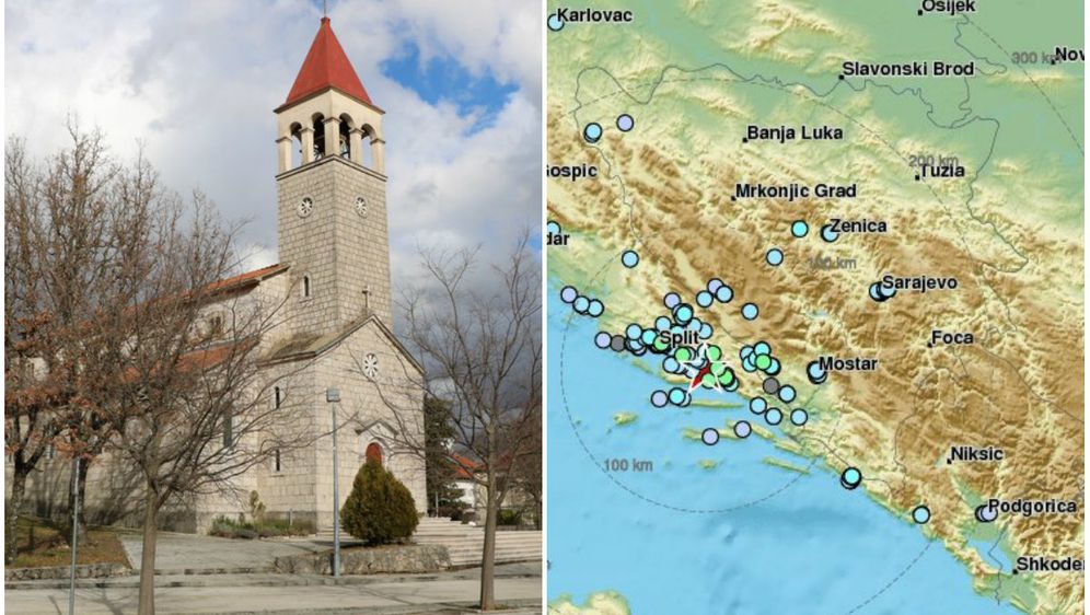 Snažni potres oštetio crkvu Sv. Ante u Drumu (Foto: Podbablje portal)