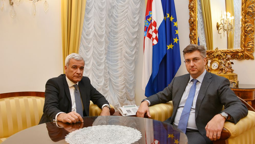 Ante Ramljak i Andrej Plenković (Foto: Vlada RH)