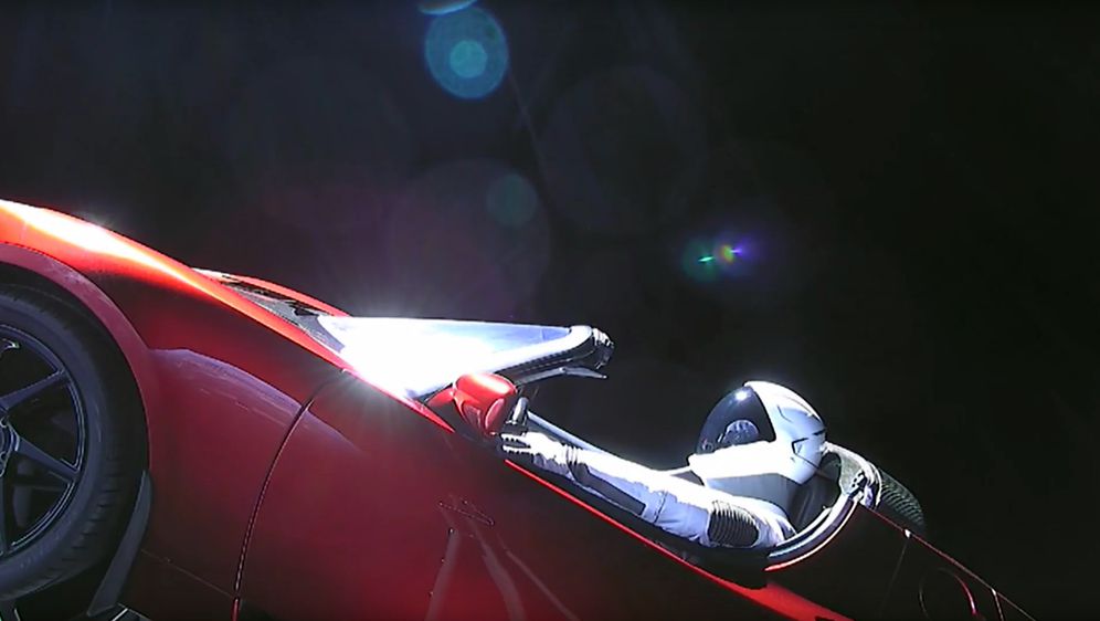 Tesla Roadster (Foto: SPACEX / AFP )